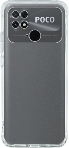 Custodia In Pelle Metallica Con Disco Per Redmi 10C / POCO C40 - Serie CODE, Colore Giallo